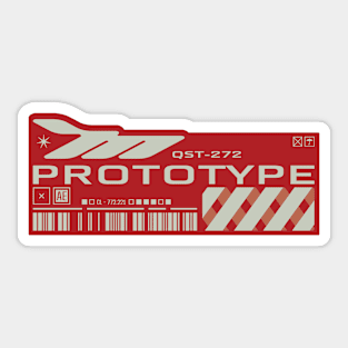 Futuristic Cyberpunk Hacker Sticker